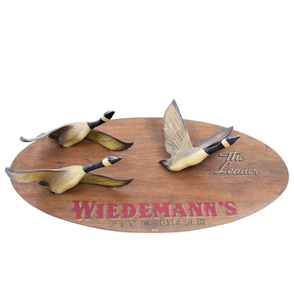 Vintage Beer Advertising Sign Removable Ceramic Flying Geese